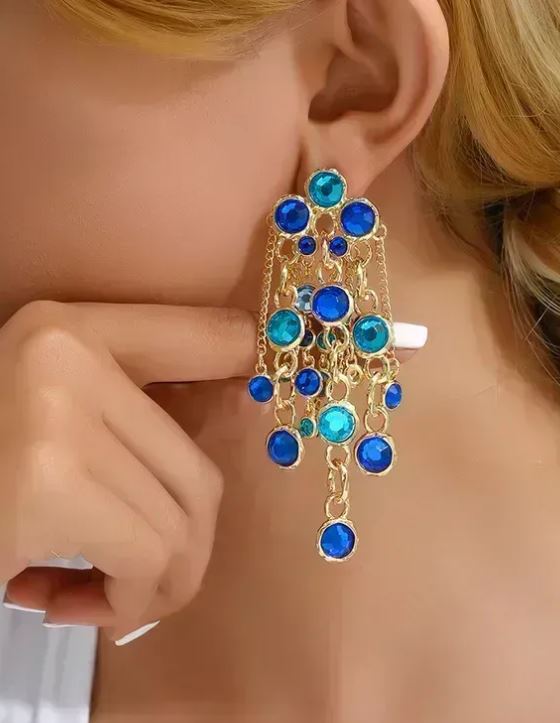 Rhinestone Inlay Drop