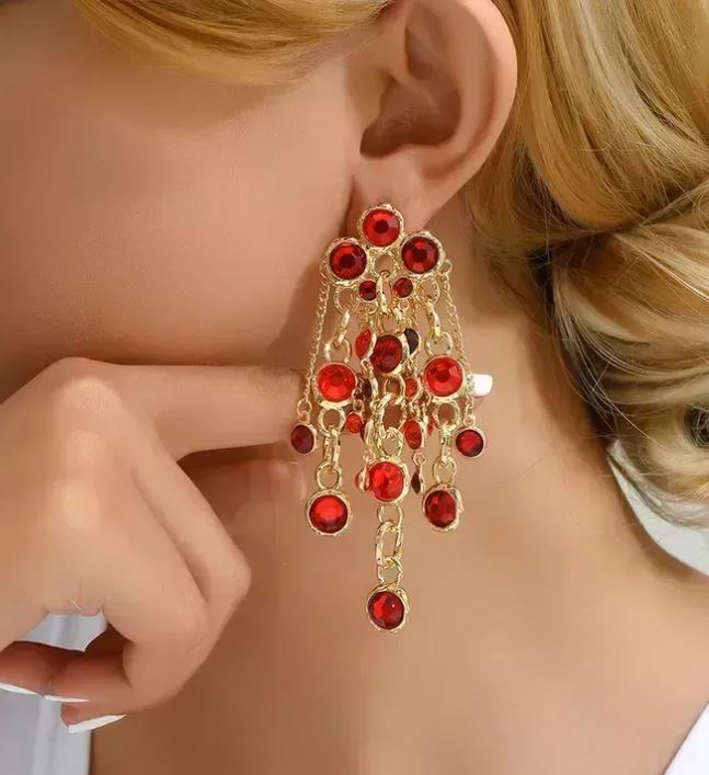 Rhinestone Inlay Drop