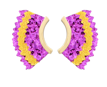 Glitter Wing Earrings