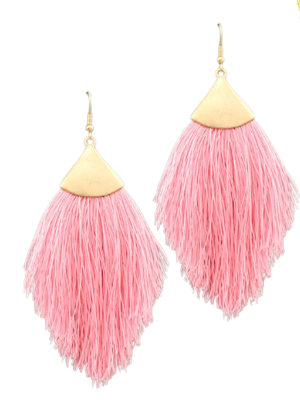 Capped Tassel Earrings - large