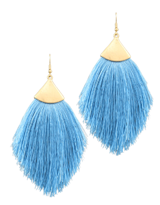 Capped Tassel Earrings - large