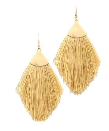 Capped Tassel Earrings - large
