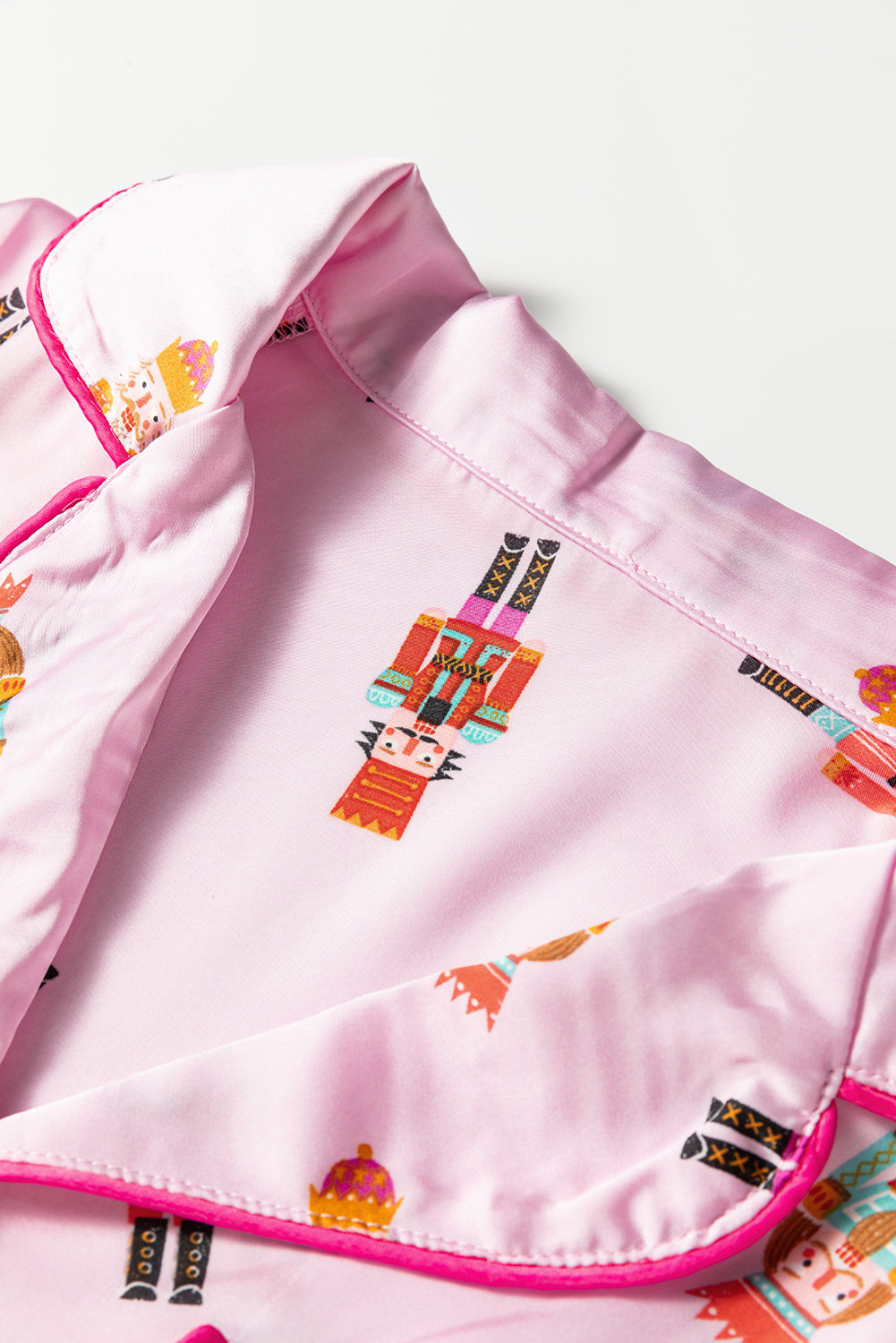 Pink Nutcracker Silk Pajama Set