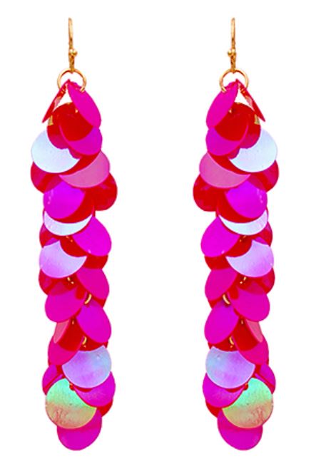 Sequin Fringe Earrings