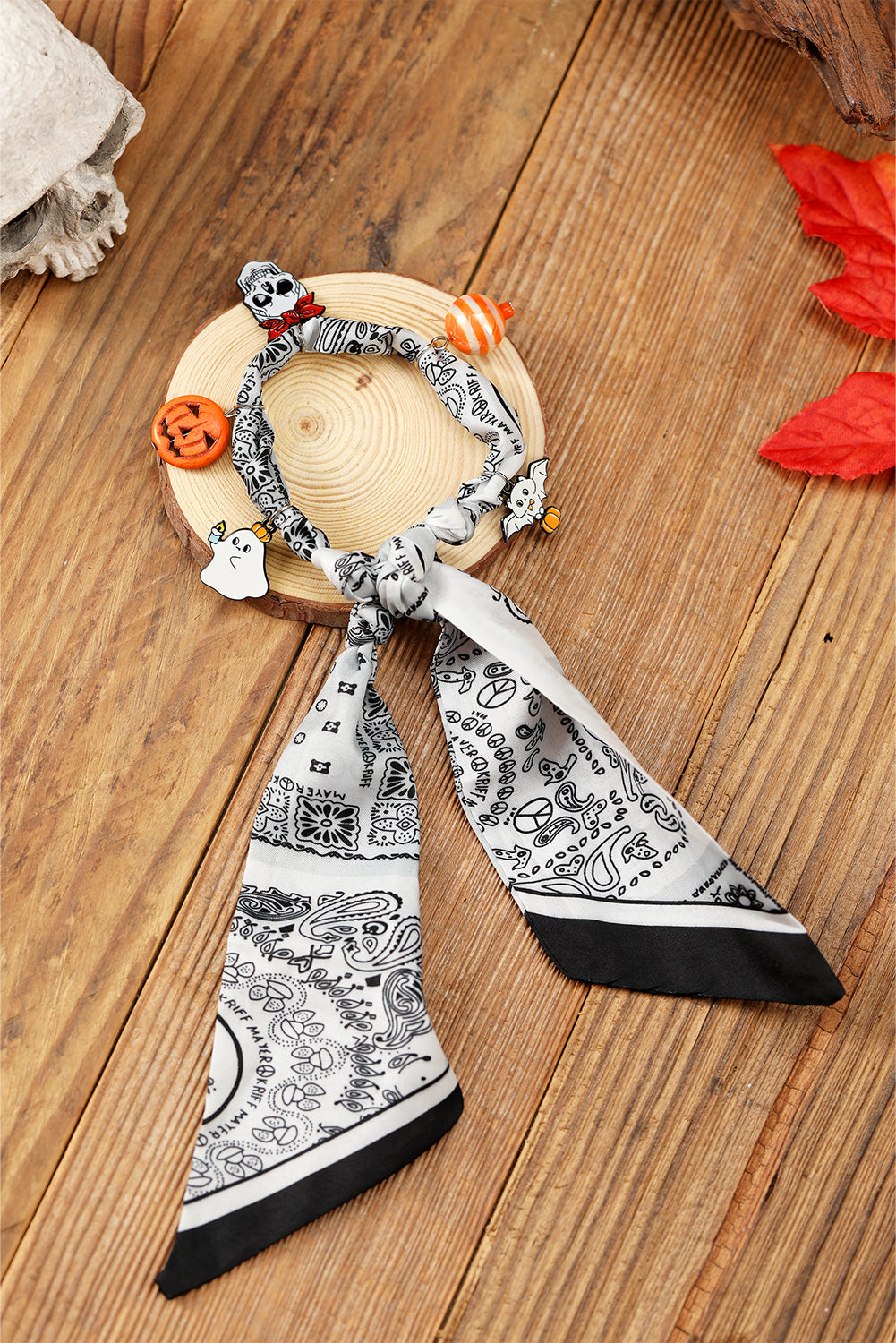 Halloween Scarf Necklace