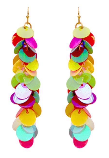 Sequin Fringe Earrings