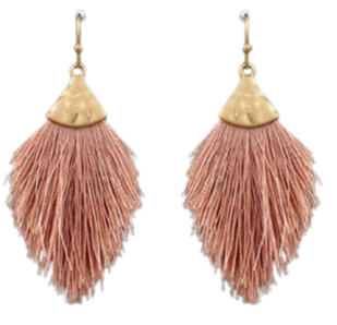 Capped Tassel Earrings - small