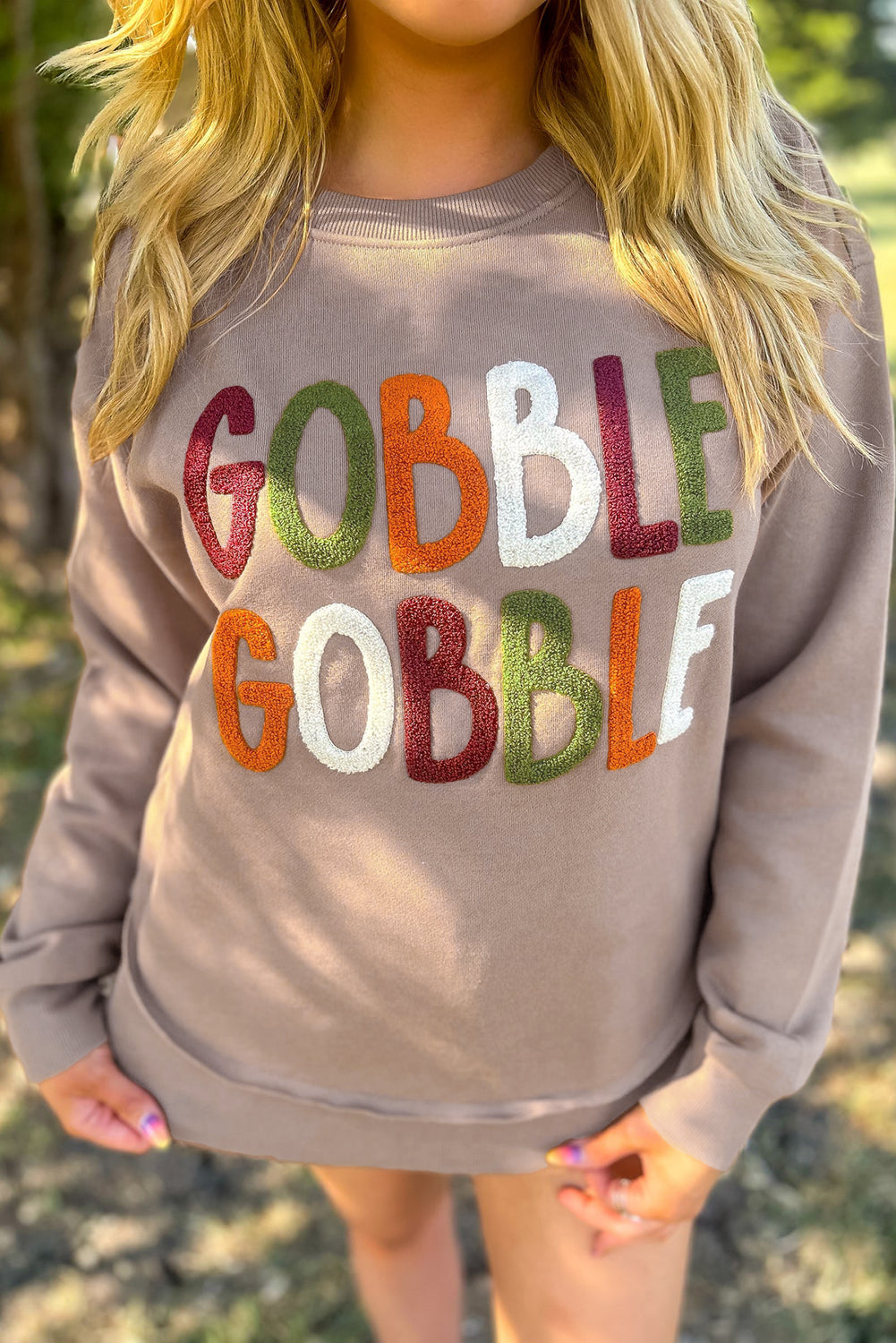 GOBBLE Thanksgiving Sweatshirt