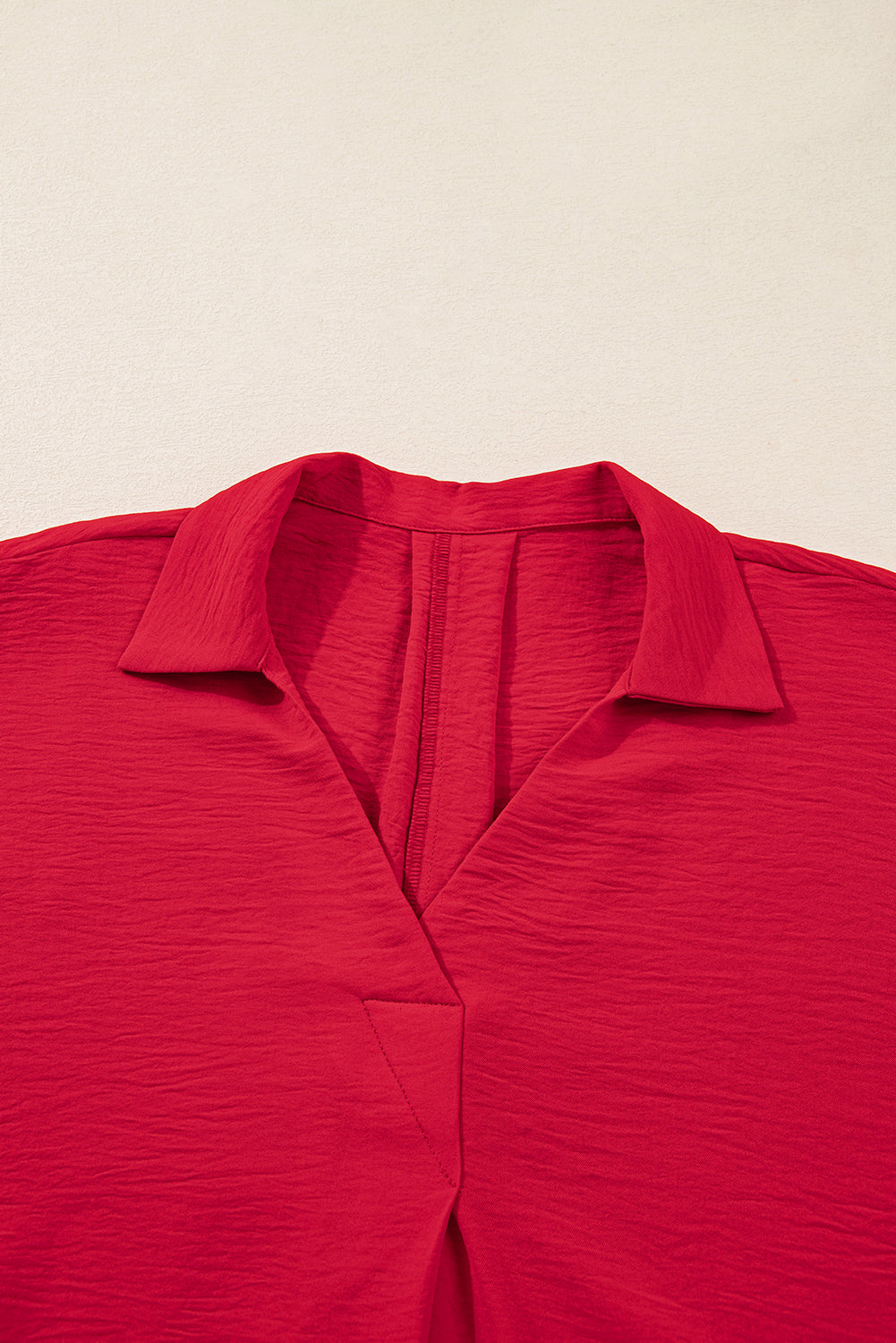 Fiery Red Plus Size Tunic Blouse