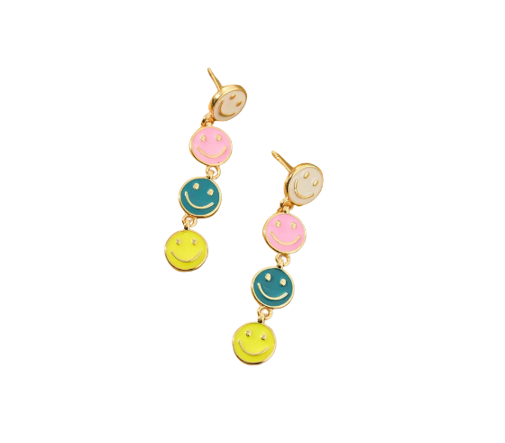Smiley Face Multi Color Drop