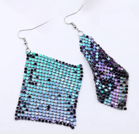 Sequin Metal Earrings