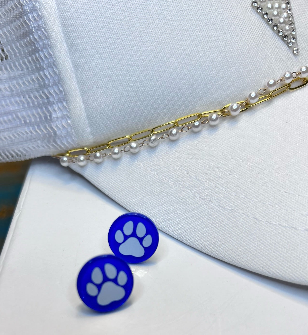 GAMEDAY Paw Print Stud