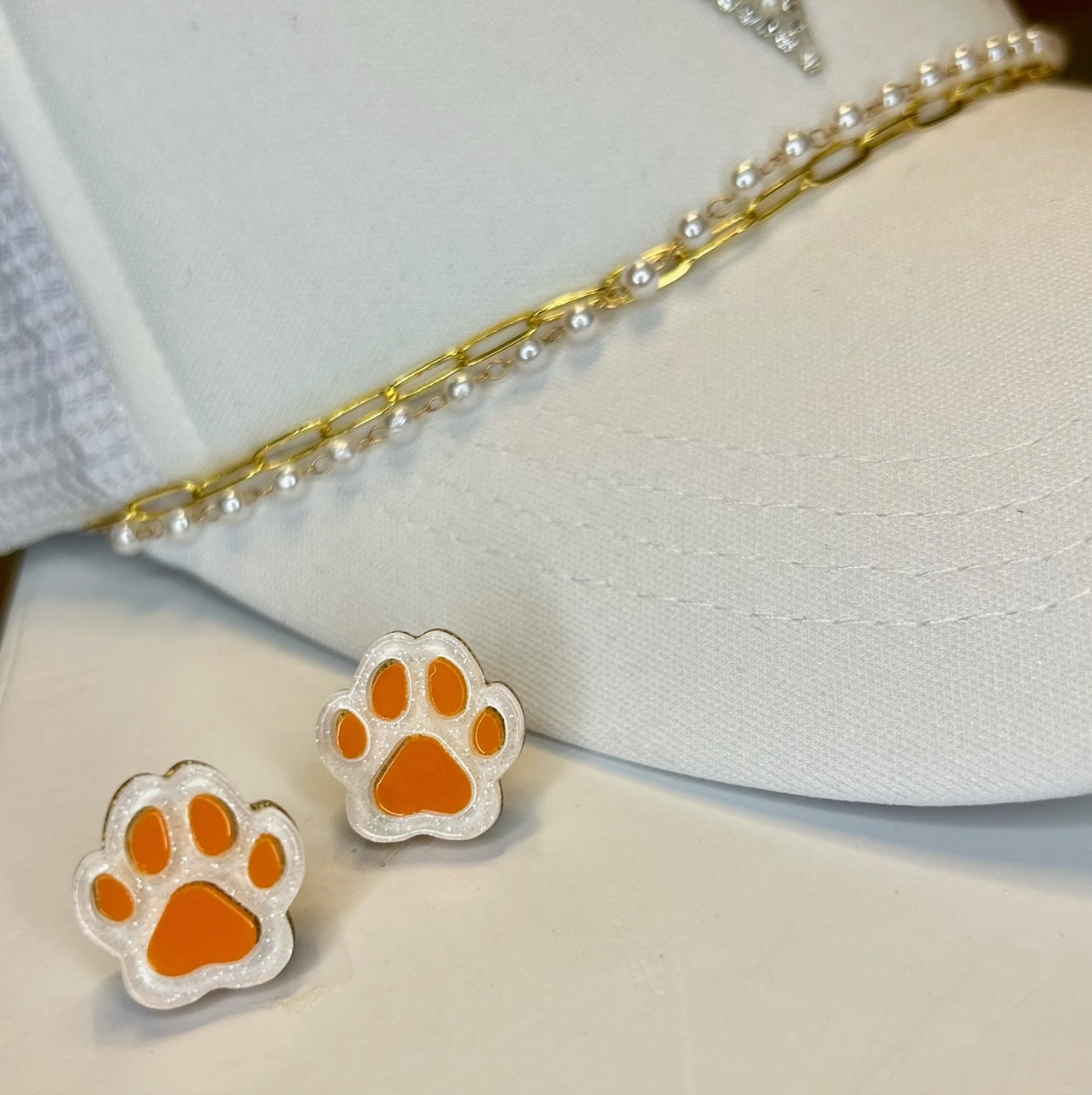Paw Print Acrylic Earrings