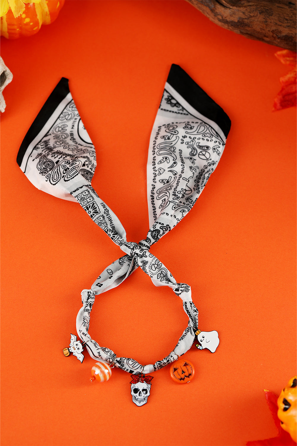 Halloween Scarf Necklace