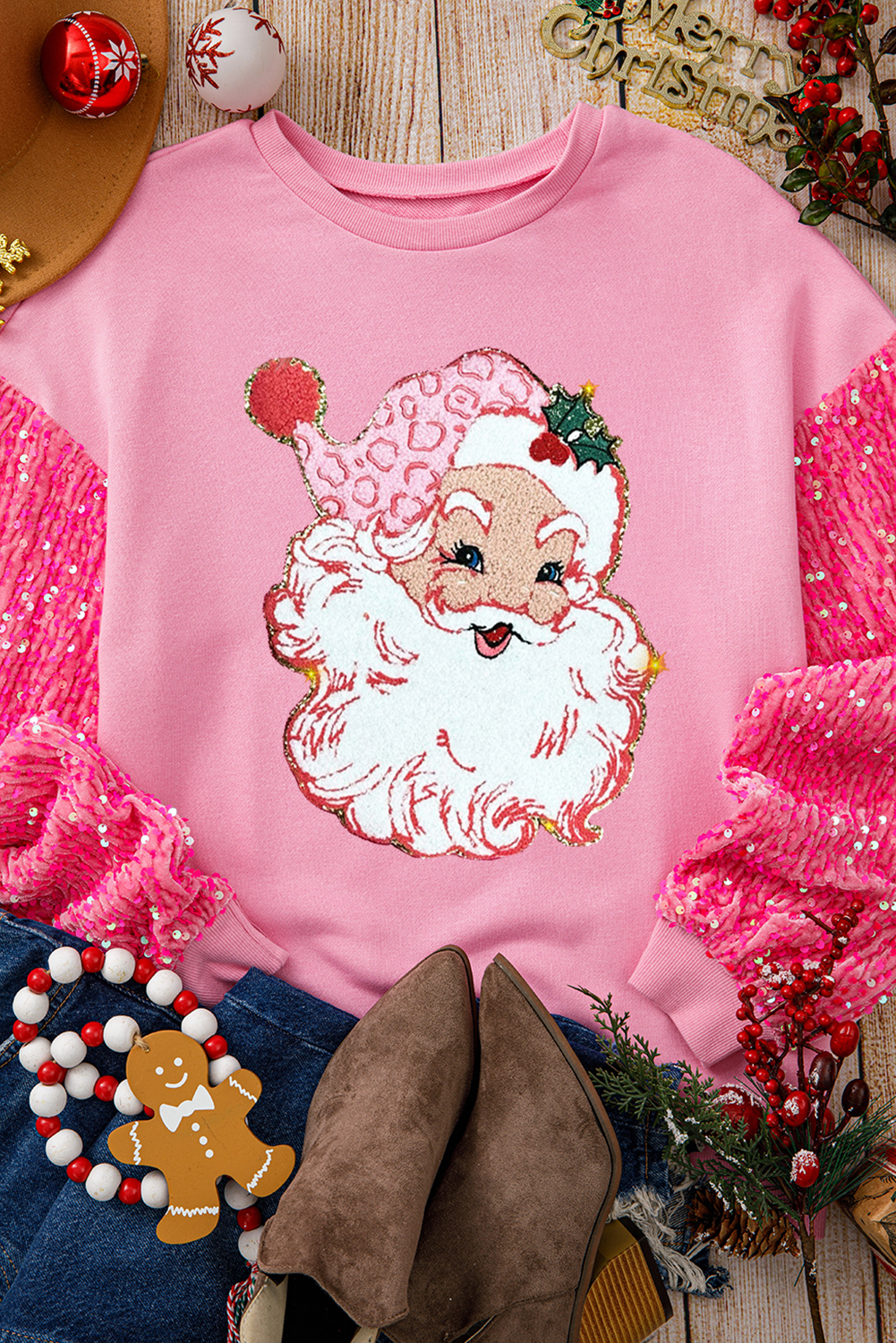 Shiny Santa Claus Sweatshirt