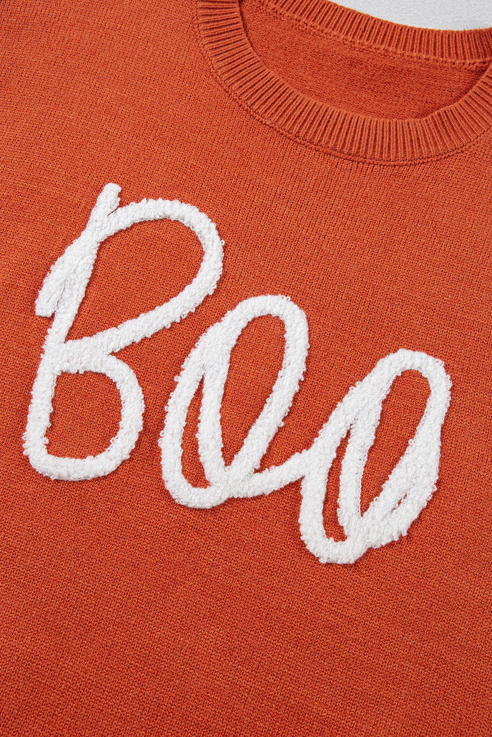 Halloween Boo Knit Sweater