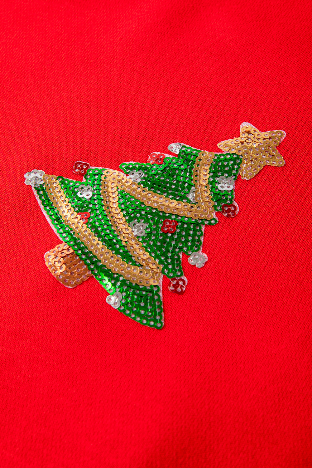 Red Sequin Christmas Tree Sweatshirt