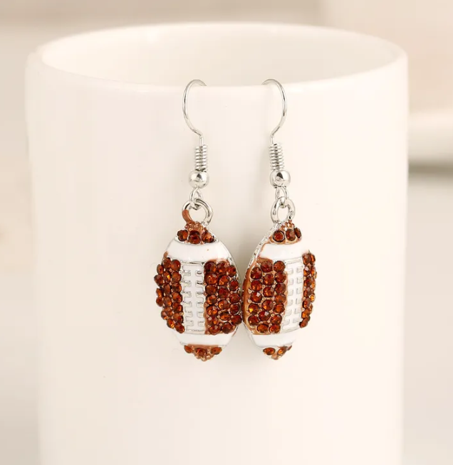 Rhinestone Sports Earrings
