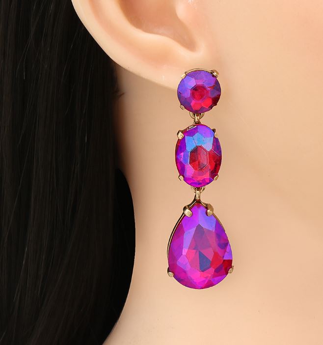 Rhinestone Drop Earrings
