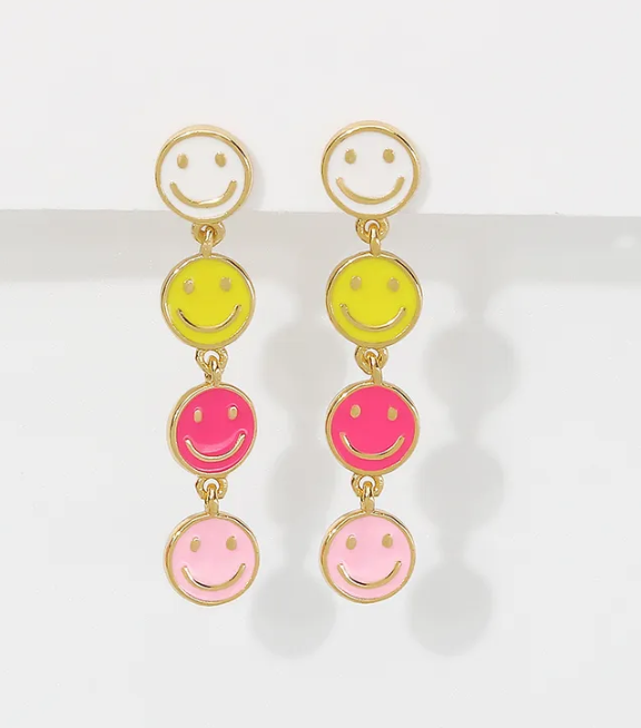 Smiley Face Multi Color Drop