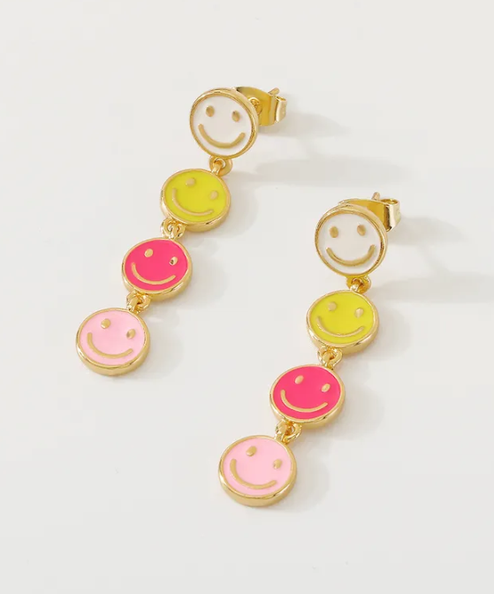 Smiley Face Multi Color Drop