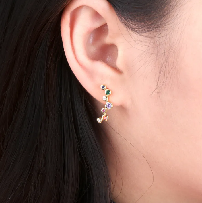 Micro Rainbow Studs