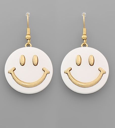 Smile Face Dangle Earrings
