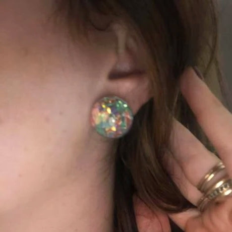 Party Ball Acrylic Stud Earrings