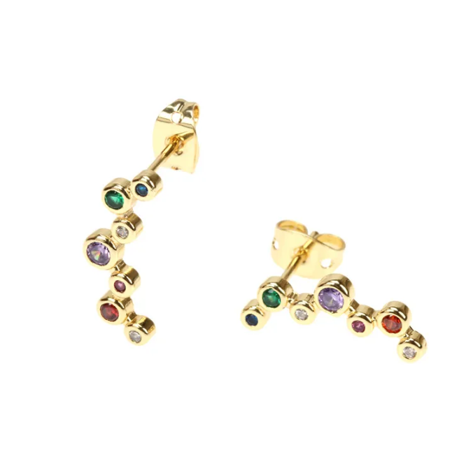 Micro Rainbow Studs