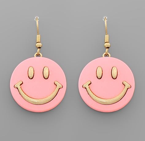 Smile Face Dangle Earrings