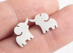 Micro Elephants Studs
