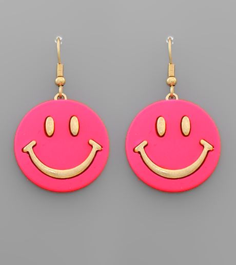 Smile Face Dangle Earrings