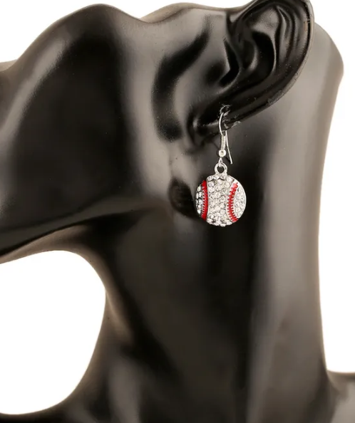 Rhinestone Sports Earrings