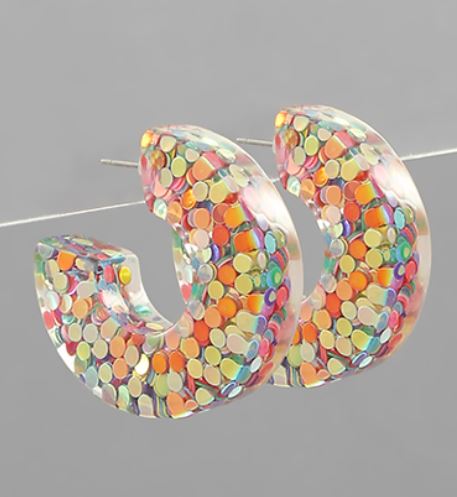 Sequined Resin Hoops
