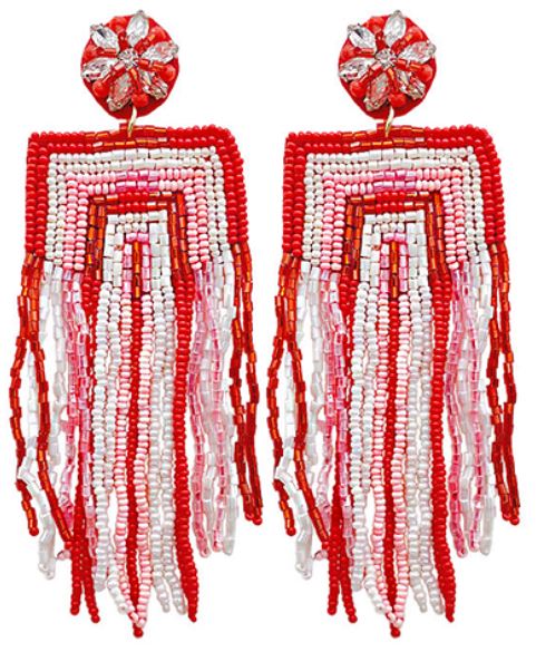 Beaded Tassel Earrings