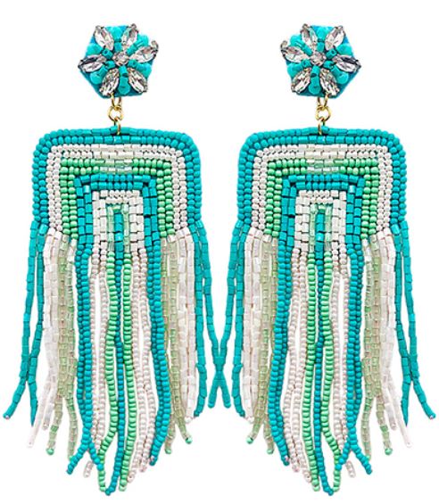 Beaded Tassel Earrings