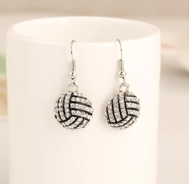 Rhinestone Sports Earrings