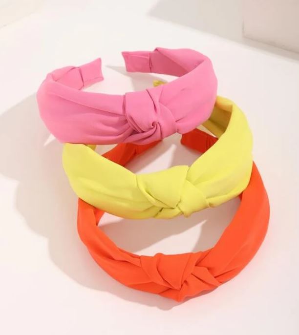 Solid Knot Headband in Bright Colors