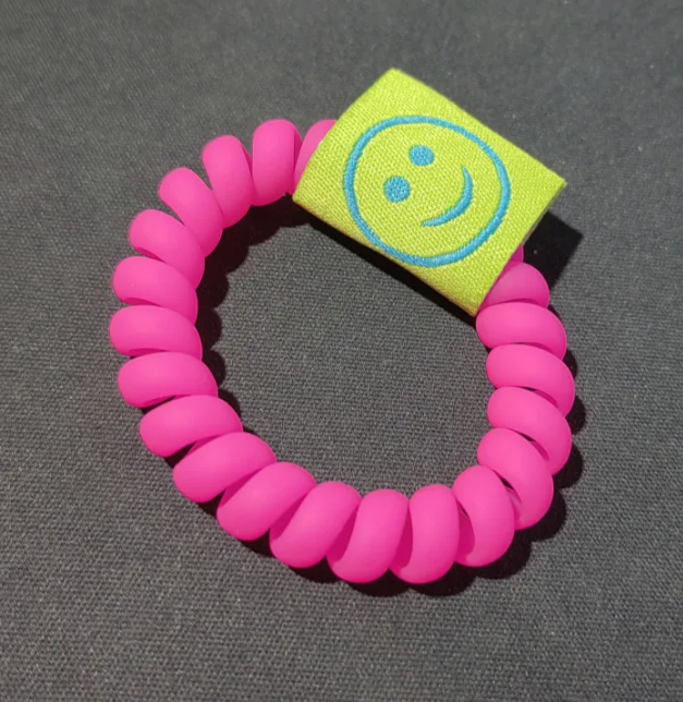 Retro Smiley Hair Tie