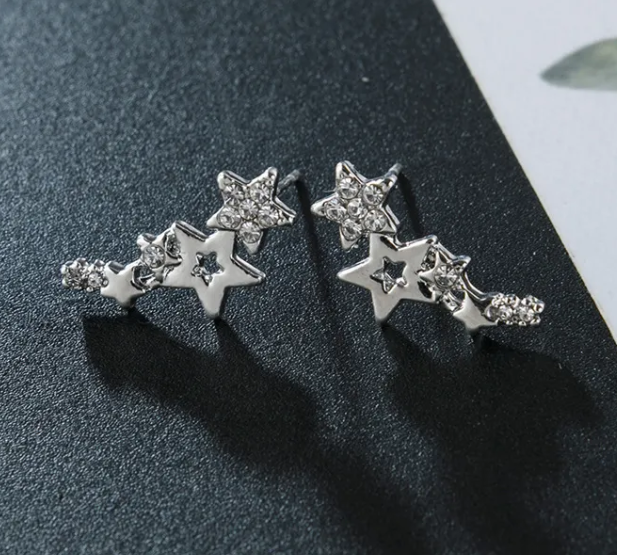 Rhinestone Mini Star Studs