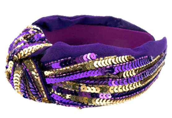 Stripe Sequin Headband