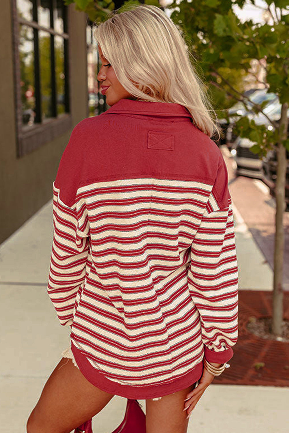Red Stripe Top
