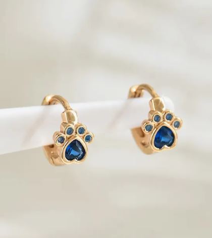 Paw Print Hoops