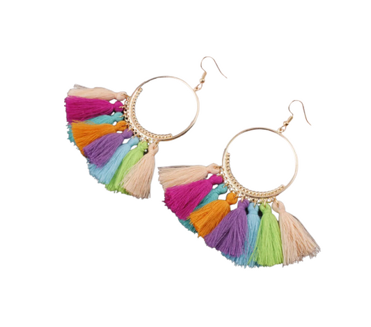 Gold Tassel Earrings