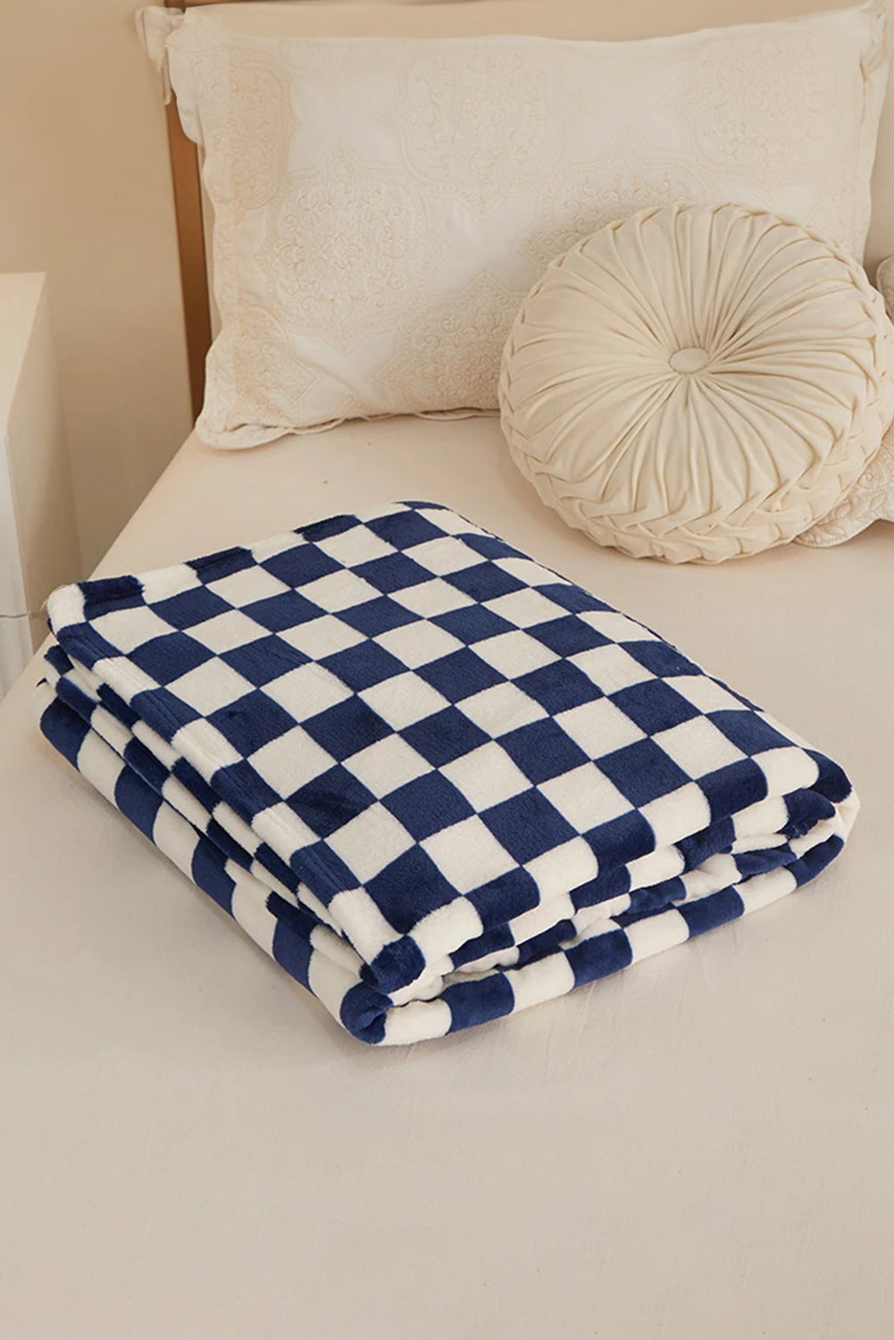 Orange Checkerboard Printed Soft Throw Blanket 120*200cm