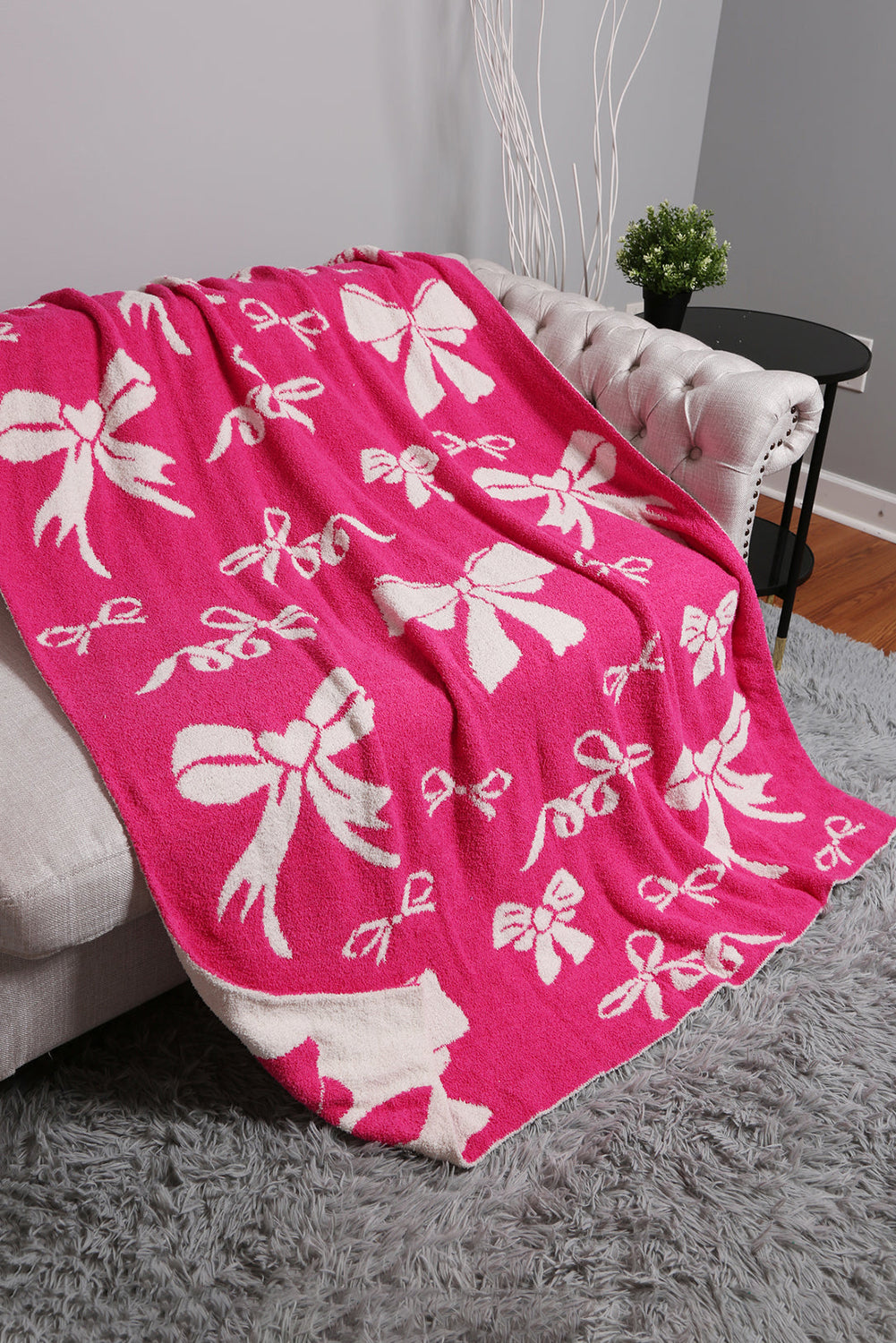 Bow Throw Blanket
