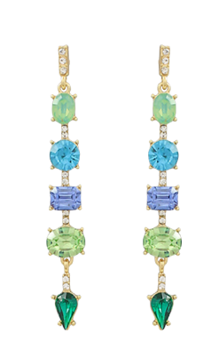 Glass Multi Shape Drop Earrings