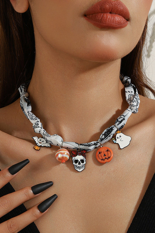 Halloween  Scarf Necklace
