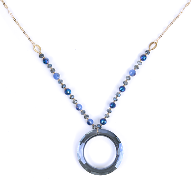 Glass Hoop Bead Chain