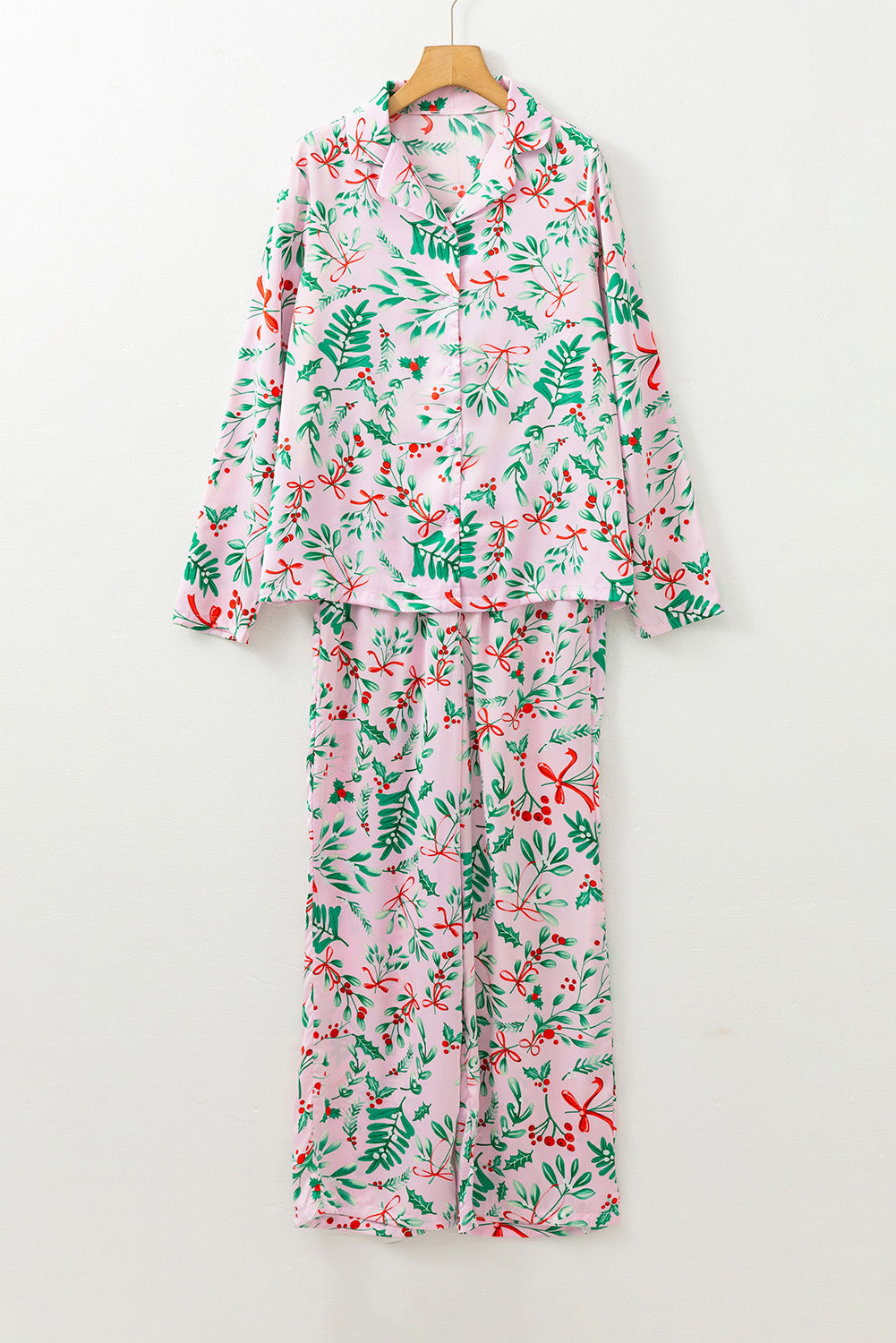 Pink Christmas Pajama Set